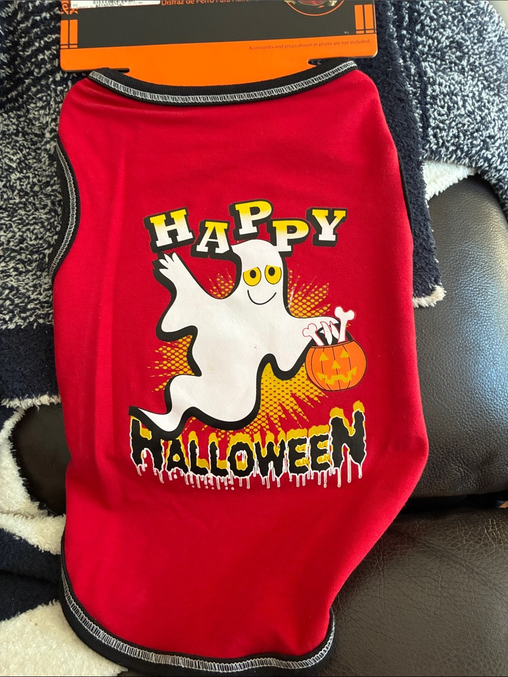 Pet dog happy Halloween small 12-13” shirt